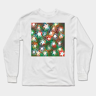 Colorful stars pattern Long Sleeve T-Shirt